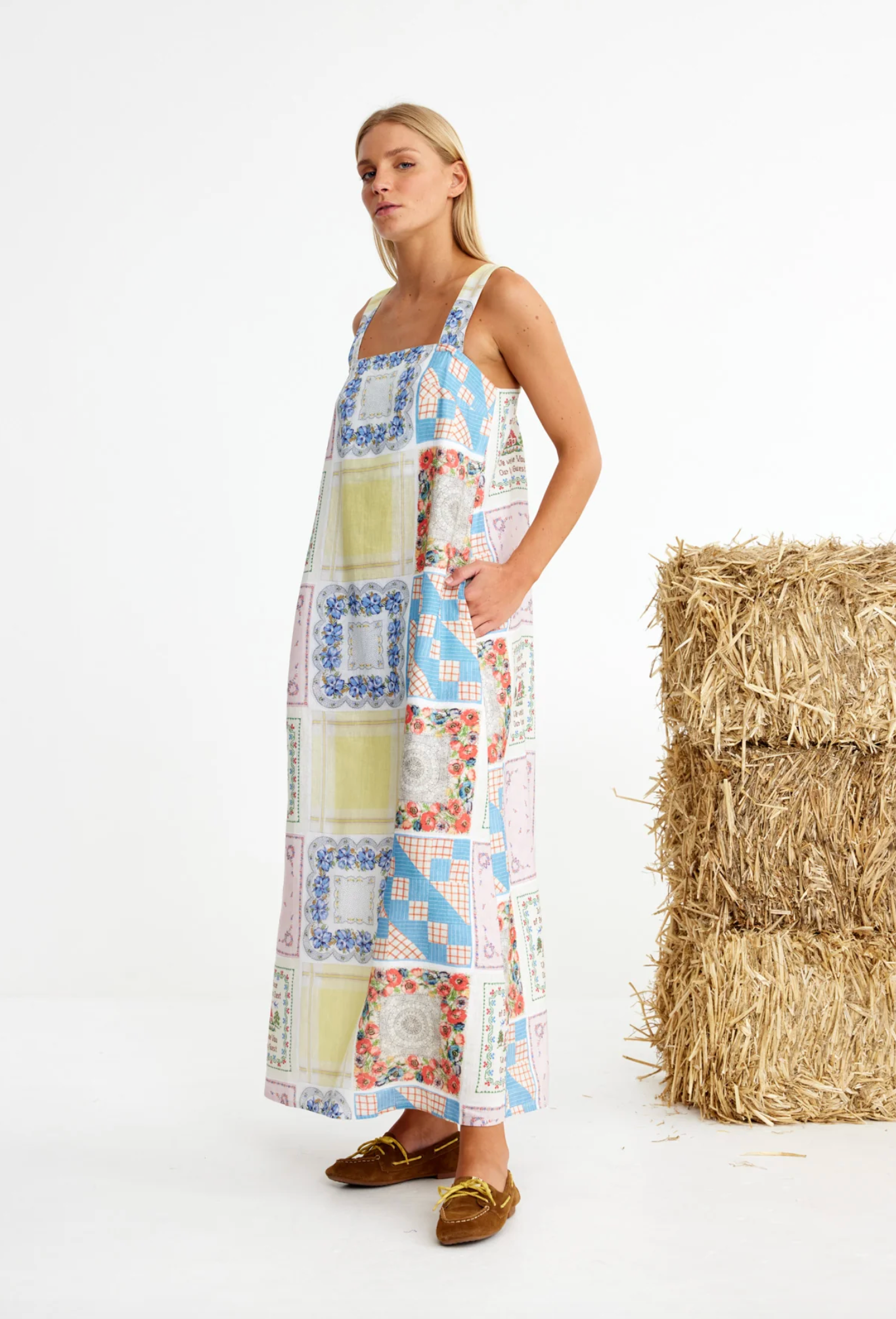 Bending Poles Maxi Sundress