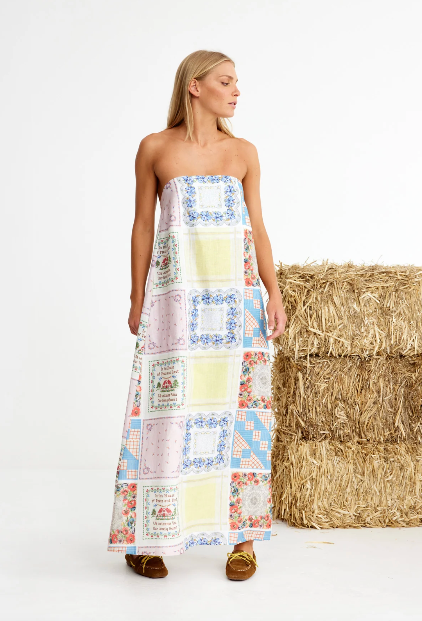 Bending Poles Maxi Sundress