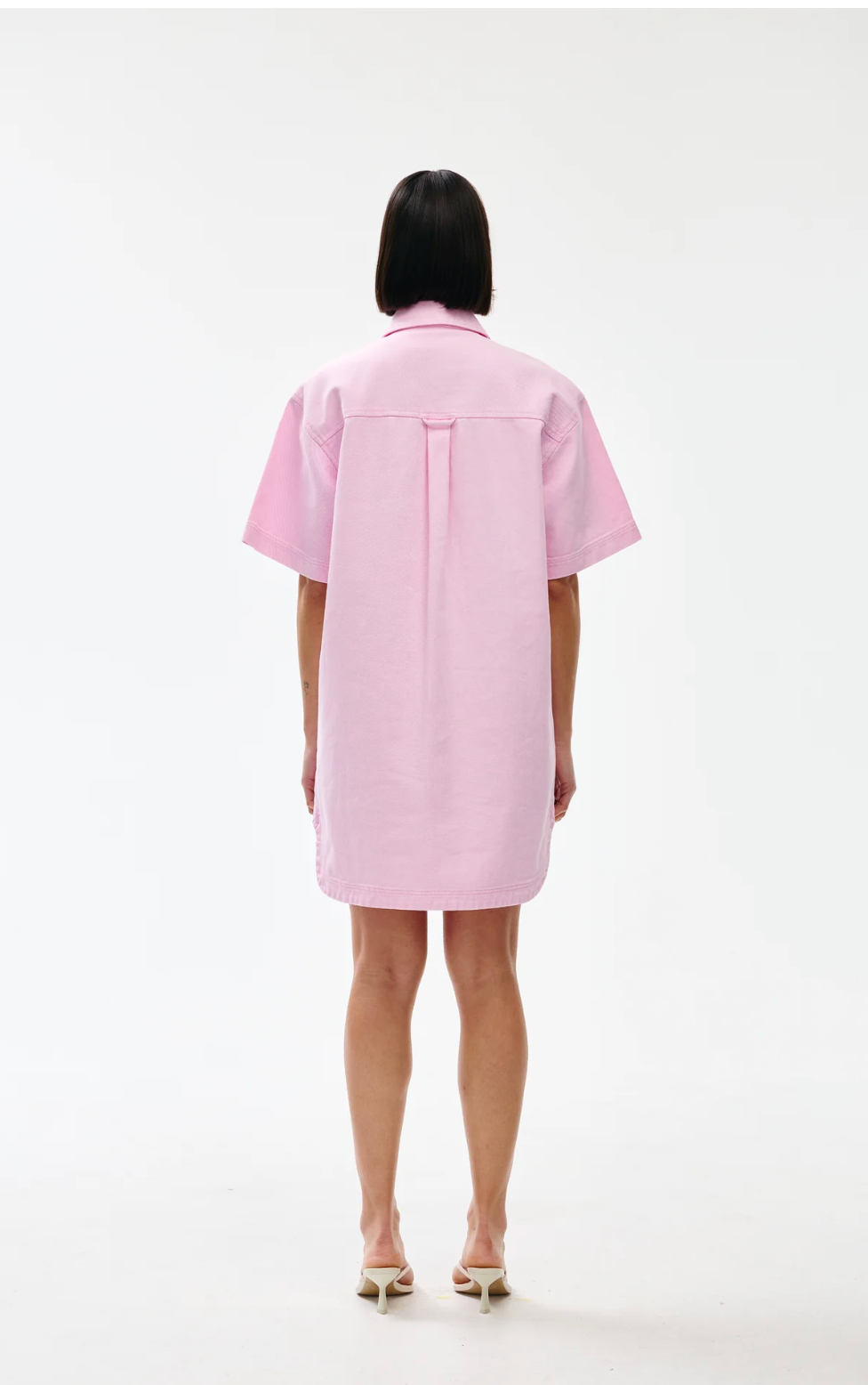 Freya Dress in Blush Wash Denim