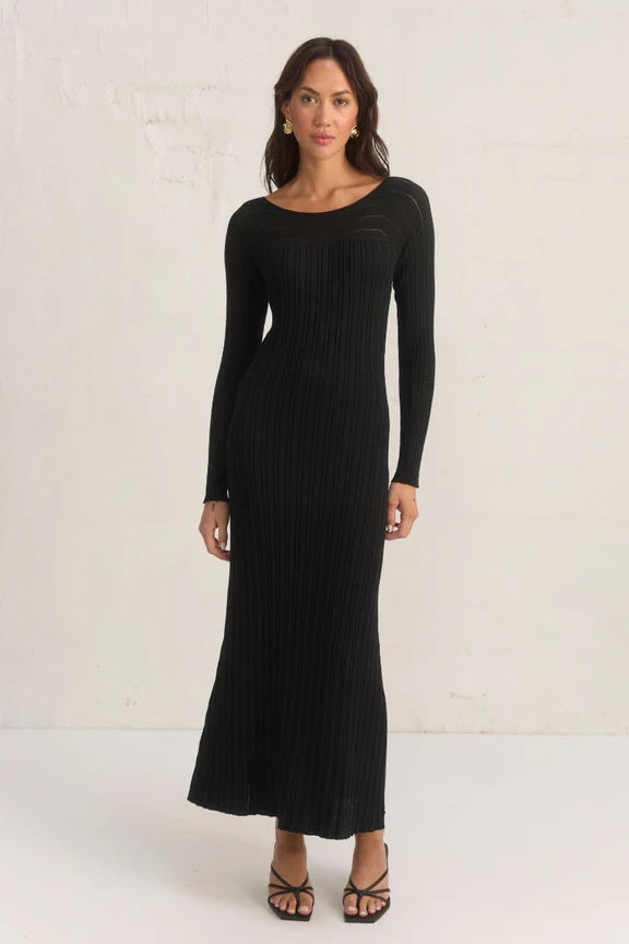Genesis Knit Dress in Black